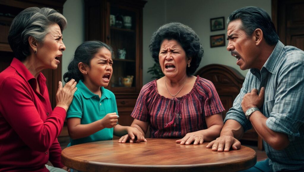 familia peruana en conflicto